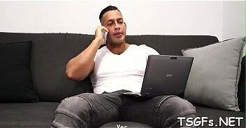 Charming ladyboy stunner enjoys fuck supplicates more