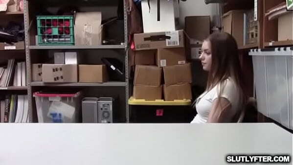 Officer romping Summer Brooks tight pussy top!