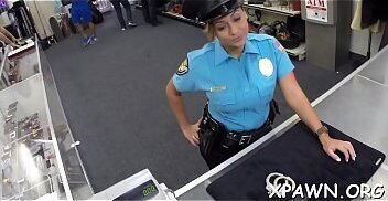 Amazing minx is shaking her ass whilst sex in shop