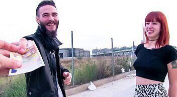 FOLLADORAS Spanish pornstar Lilyan picks fucks after public topless show