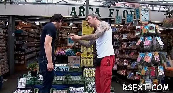 Smoking hottie with hairless pussy gives steamy blowjob