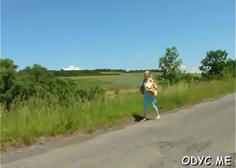 Aged gets penis fucking younger chick