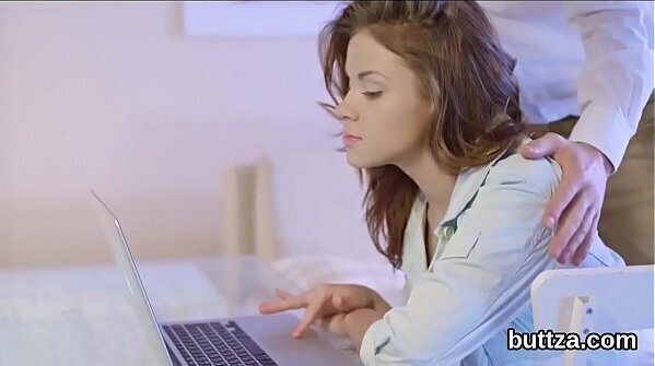 Fantastic tiny teen gets spread pussy tight butt hole reamed