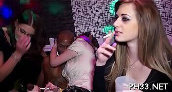 Golden-haired bastard cute waiter leaking puss and engulfing pussy juices