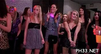 Blond young bitch swinging boobs fucked by black waiter from behind