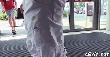 Stud gets arousing drilling from lengthy sextoy