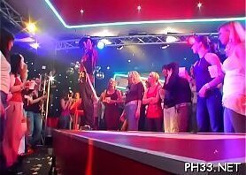 Blonde ladies sucking dicks and swallowing cock juice from black dick