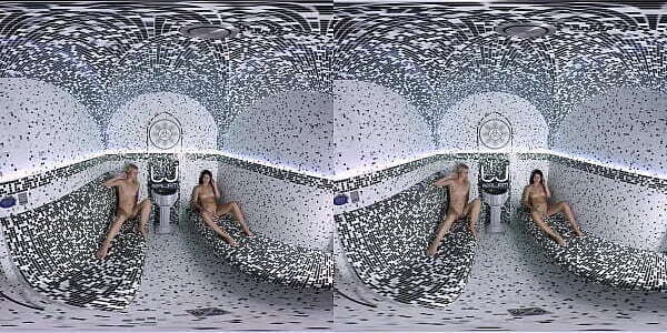 vrpornjack.com Teens enjoy themselves sauna