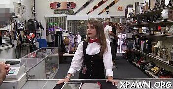 Playful bitch dilettante makes moaning noises while engulfing