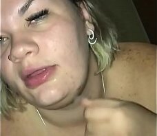 Bitch going crazy sucking dick