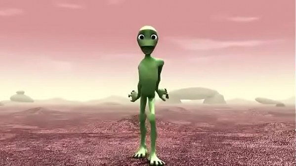 Alien verde sarrando gostoso