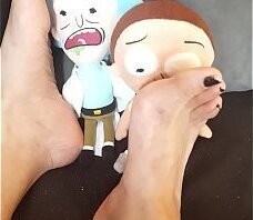 Giantess Tramples Crushes Tiny (Rick Morty Plush)