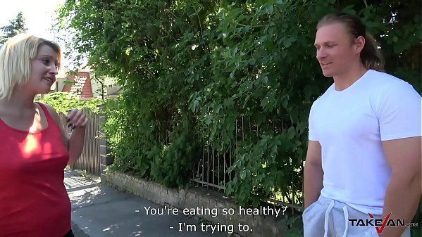 Horny Blondie Acts with Jizz Glazzed