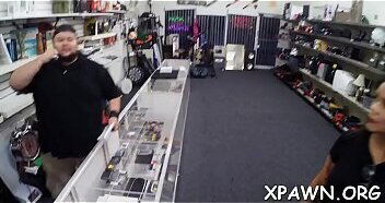 Amazing young woman having shop with