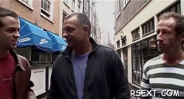 Lustful chap gets amsterdam redlight district