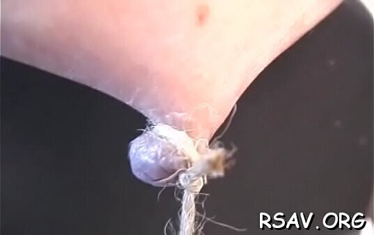 straps this bitch'_s mambos hard makes '_em blue