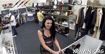 Special non-professional wench showing sexy body