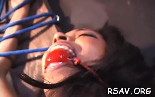 Breasty honey gets nipple-tortured sadomasochism style scene