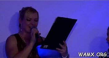 Half naked lesbian babes getting all messy in slutty amateurs show