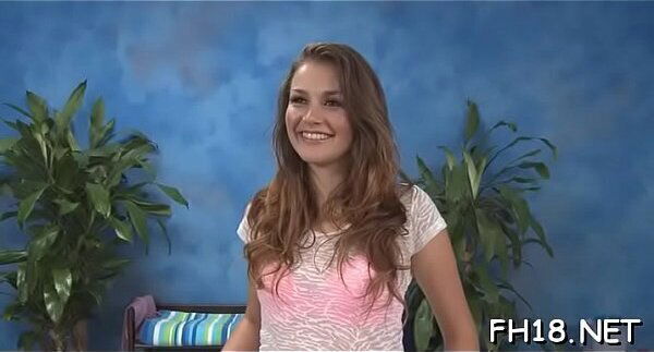 Sexy year gets drilled hard massage therapist