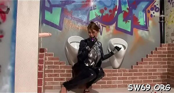 titted doxy fingers gloryhole takes plenty slime