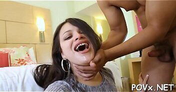 Large dick inspires horny doxy passionate wild