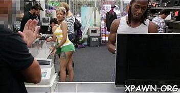 Horny little amateur harlot feeling some penis inside