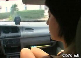 Hawt amateur playgirl gets down on all fours and takes it hard