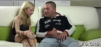 Stag fails to tear his gf&rsquo_s hymen &amp_ makes her suck his dong