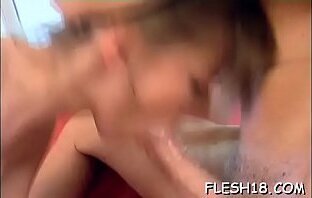 Cutie stands stripped couch endures heavy non-professional