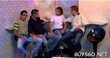 Plenty concupiscent dudes having blast party