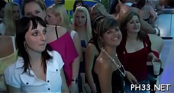 Yong girls in club are fucked hard by mature mans in butt and puss in time