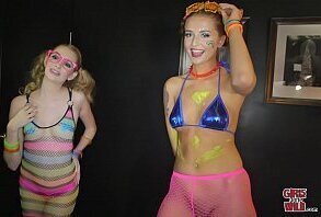 GIRLS GONE WILD Teen Party Girl Plays With Herself After Attending Rave