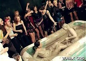 Hotties are horny as fuck and moody for a sexy food porn play