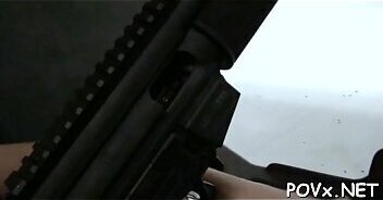 Hard cock gets inside wet snatch aperture again and again