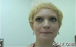 Breathtaking hottie gets spanked after thorough examination