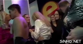 Alluring men and beauties are having lusty group joy