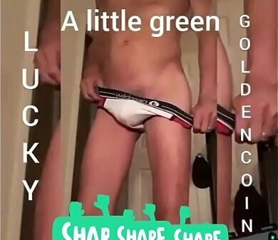 Lucky goldencoin little green morning walk