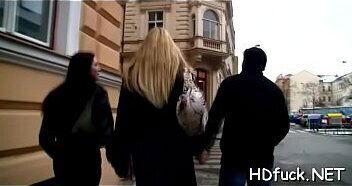 Sweet chick with soaked pussy gets hammered hard