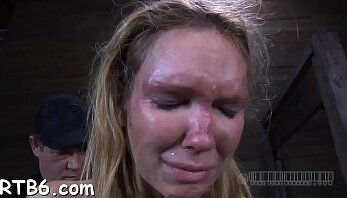 Hard teasing beauty'_s nipples lusty hairless crack