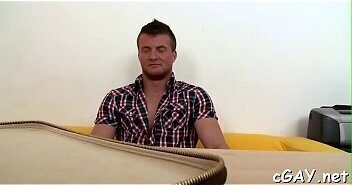 Youthful stud arousing stud with salacious engulfing