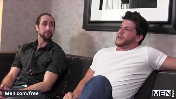 Men.com (Ashton McKay, Roman Cage) Couch Confessions Drill Hole