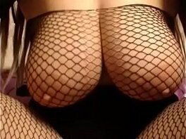 Slutty Asian milf teasing boobs