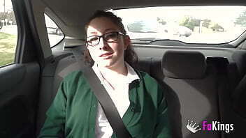 Scandal! Schoolgirl Anais from school straight into porn