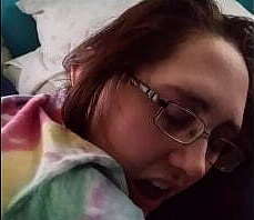 Husband fingers tight pussy nerdy brunette wife