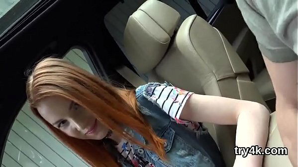 Kissable sweetie gives head gets slim poked