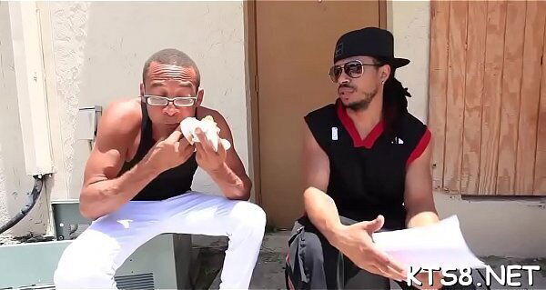 Tranny rides one-eyed monster swallows cream