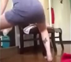 kiera twerking before going work