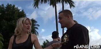 Gangbang with sexy angels