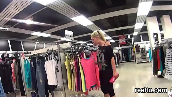 Glamorous czech kitten teased mall fucked